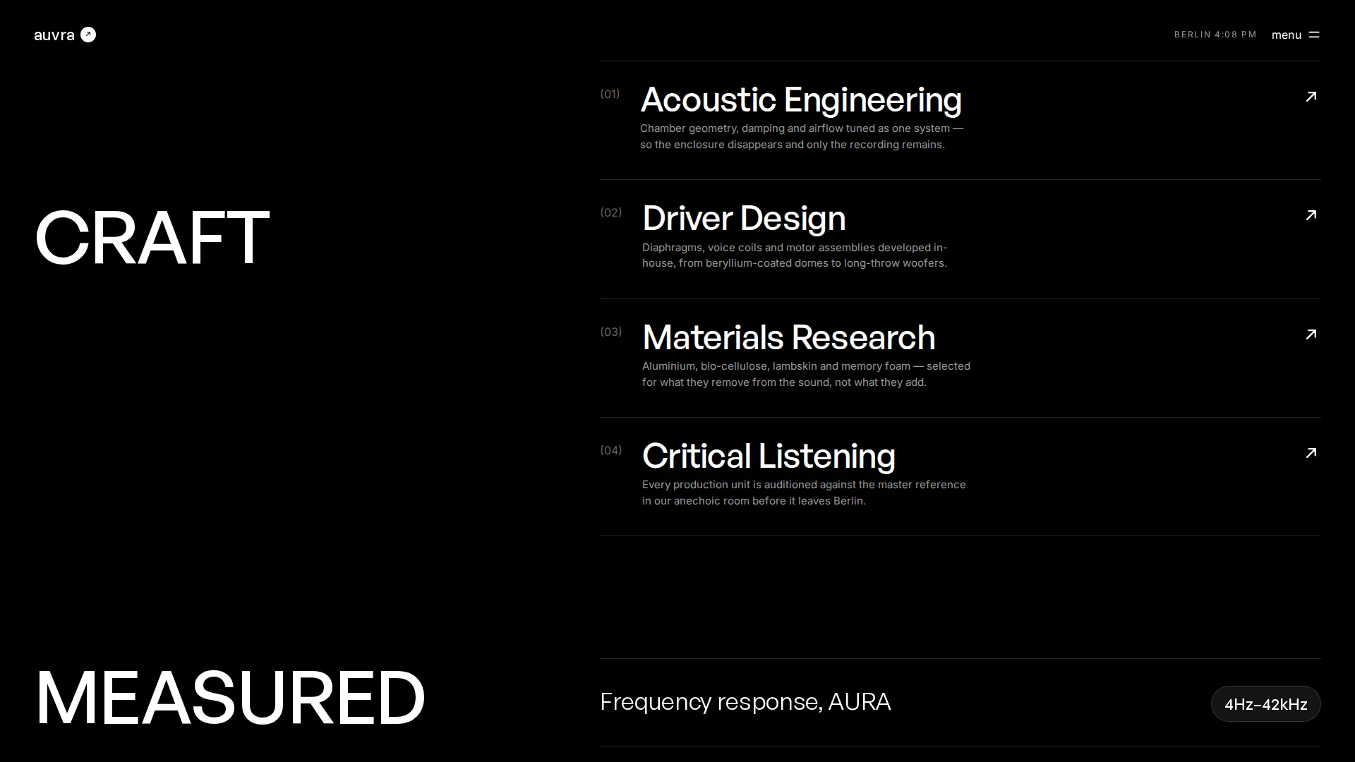 AUVRA Audio Landing — image 4