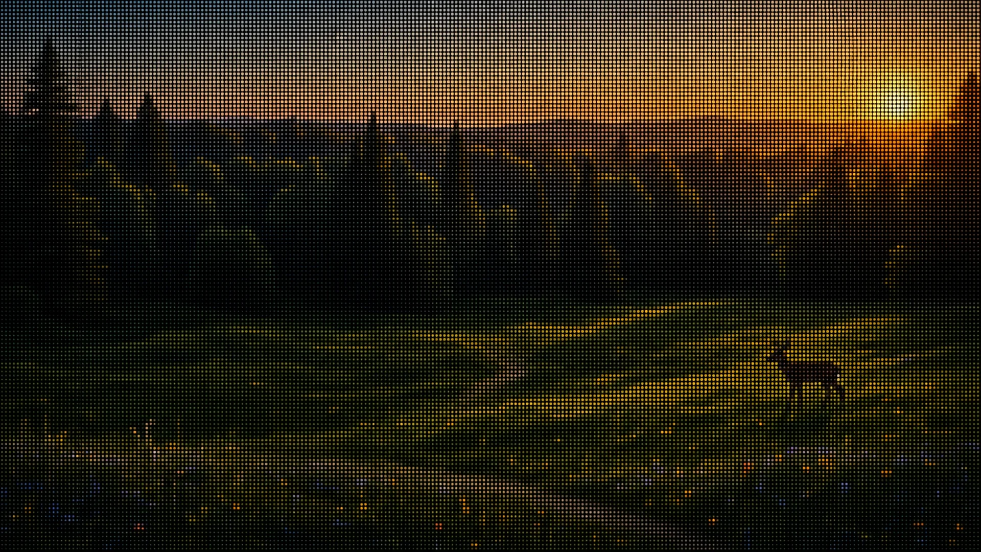 Beaded Deer Sunset — image 2