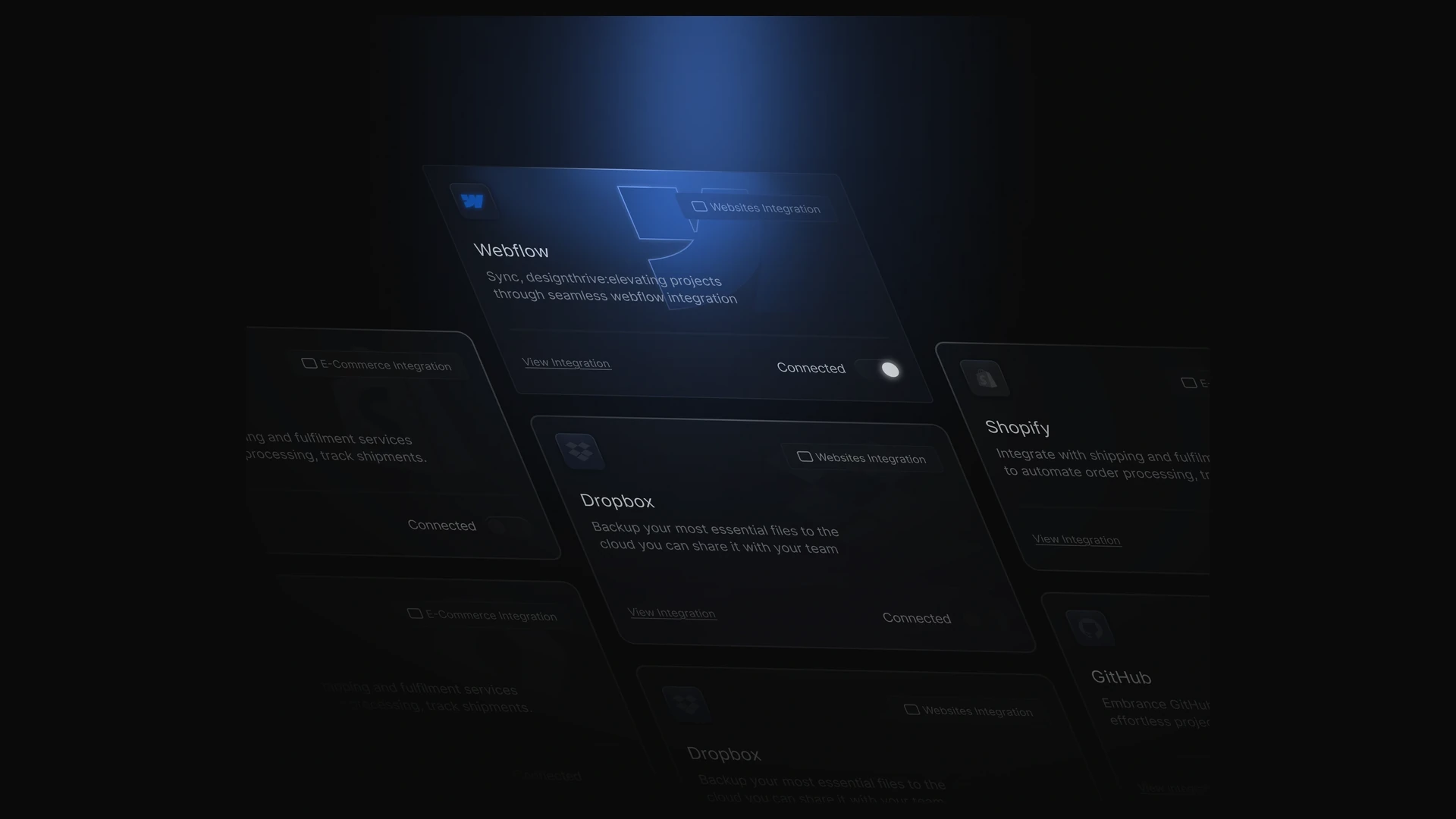 Integrations Bento Blue — image 1
