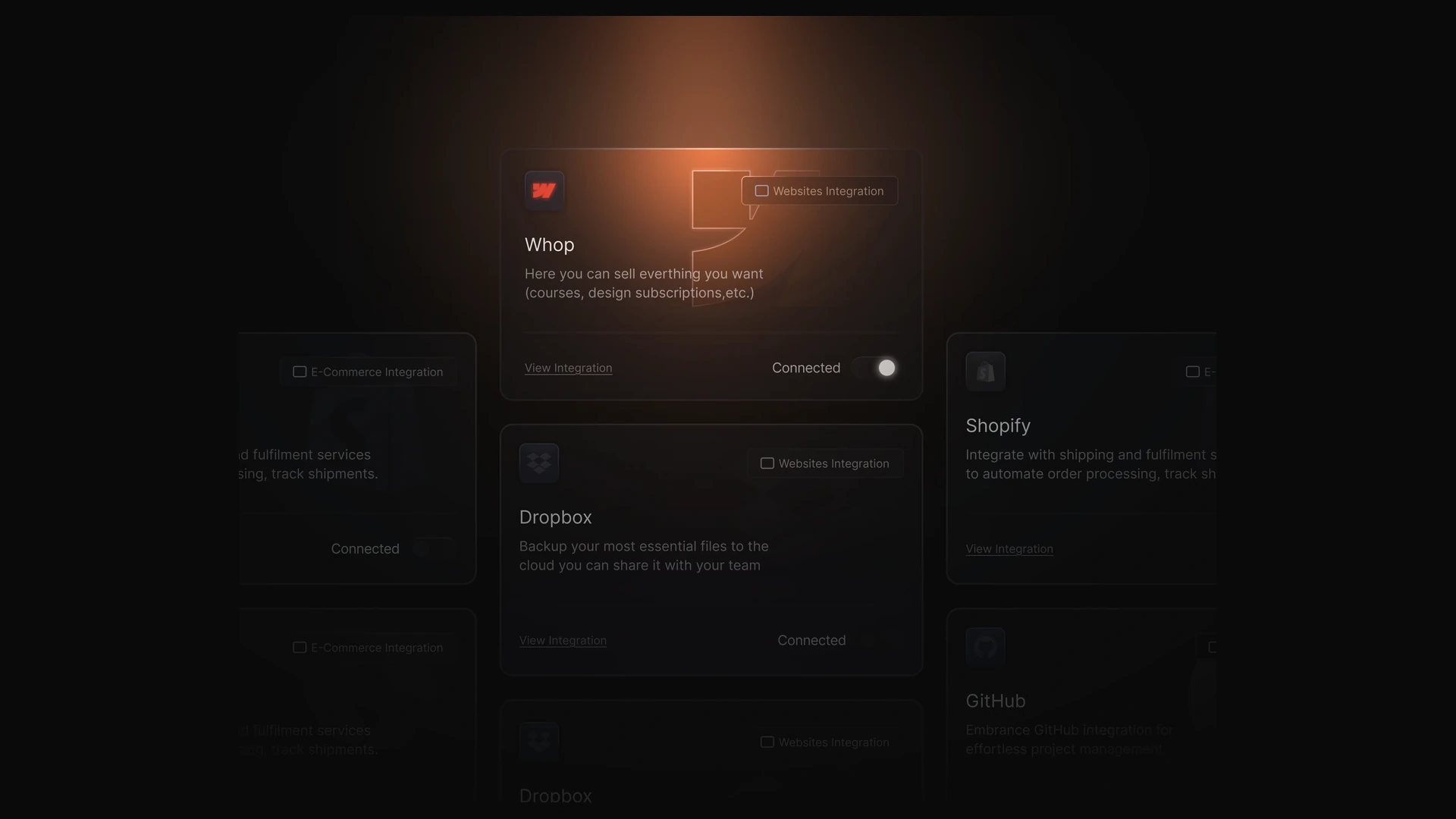 Integrations Bento Amber — image 1