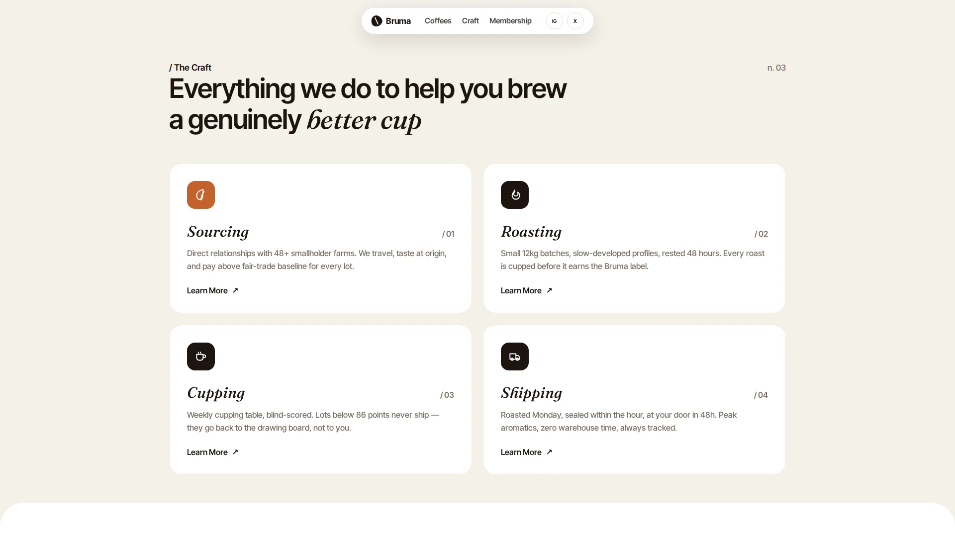 Bruma Roasters — Editorial Coffee Landing — image 4