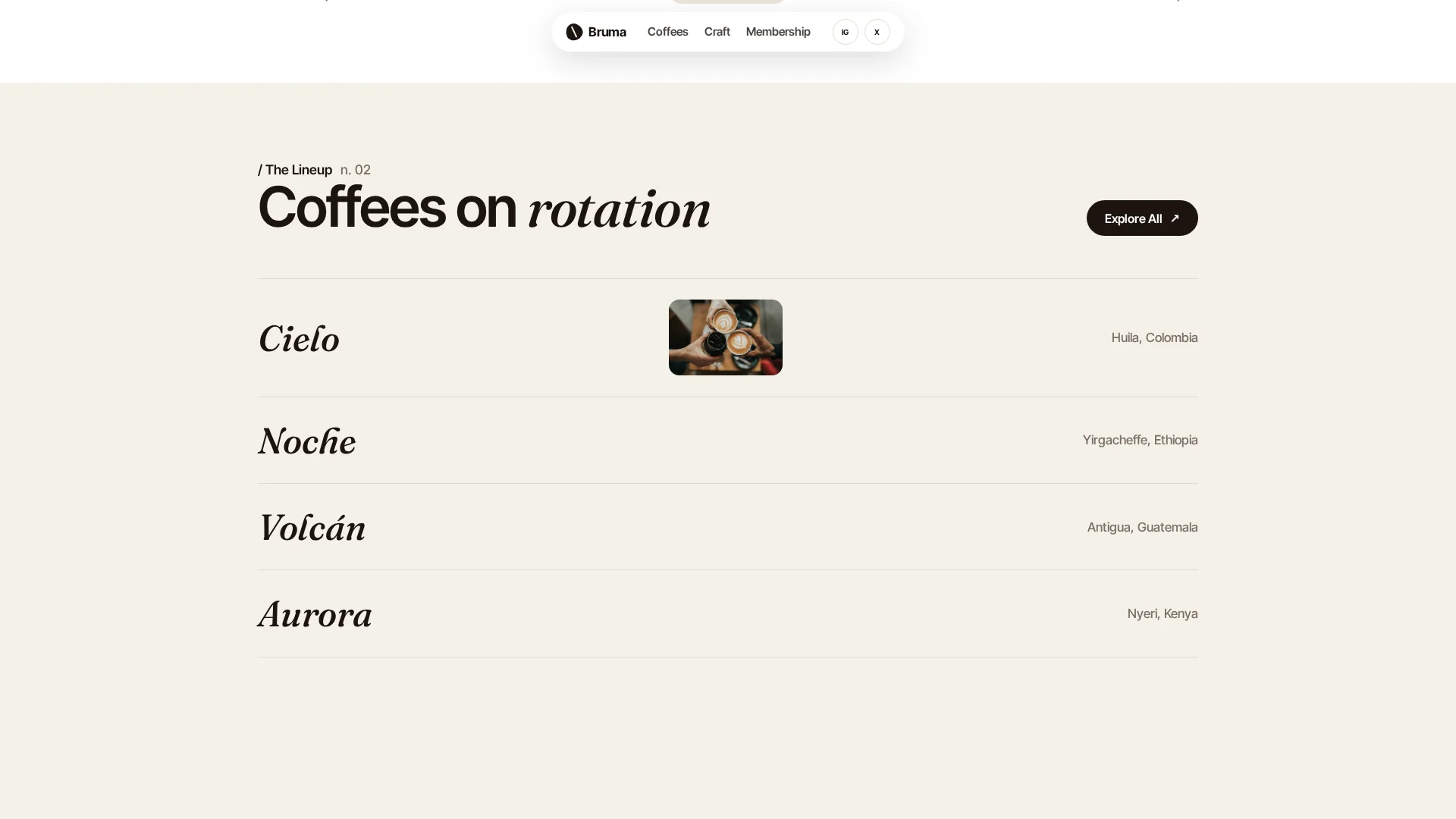Bruma Roasters — Editorial Coffee Landing — image 3