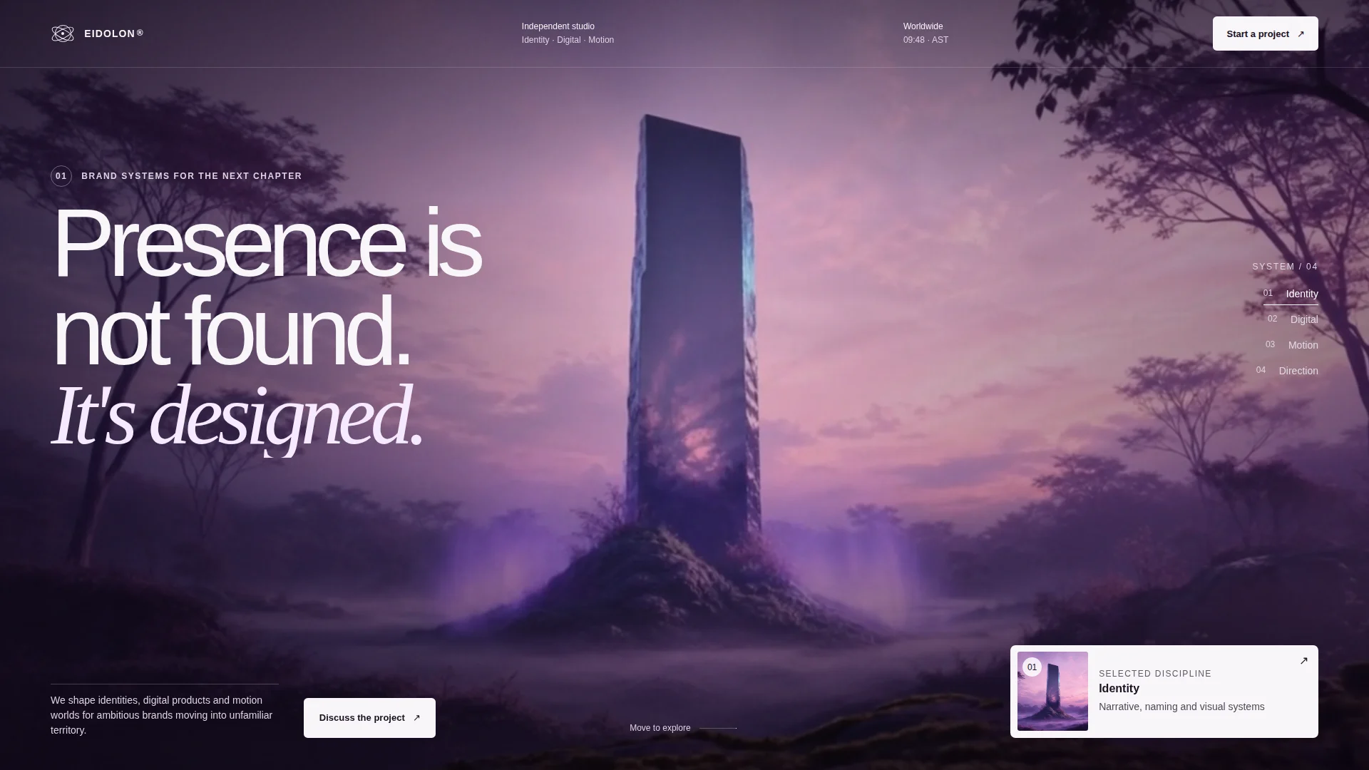 EIDOLON Monolith Hero — image 2