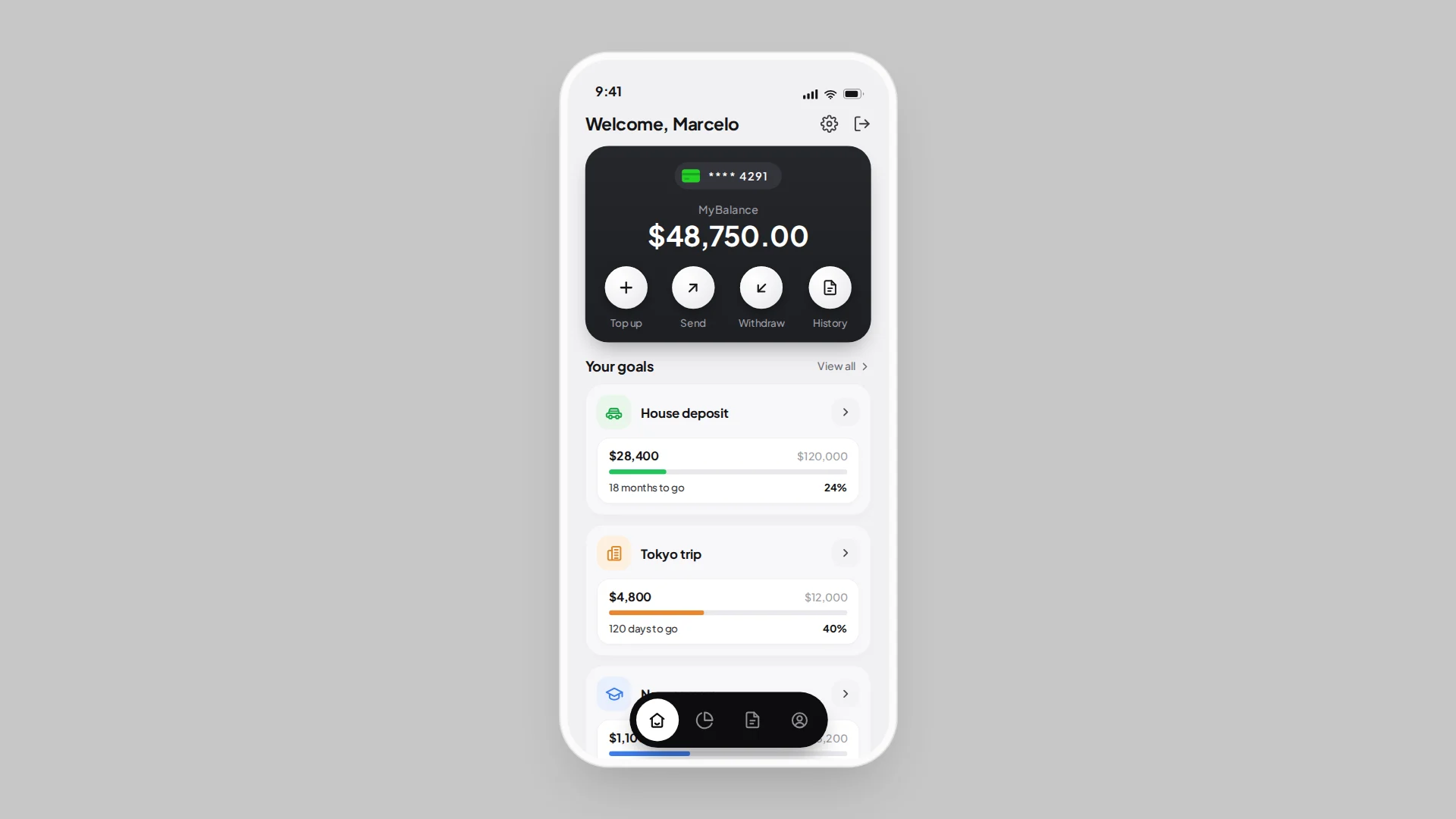 Goals Finance App — image 2