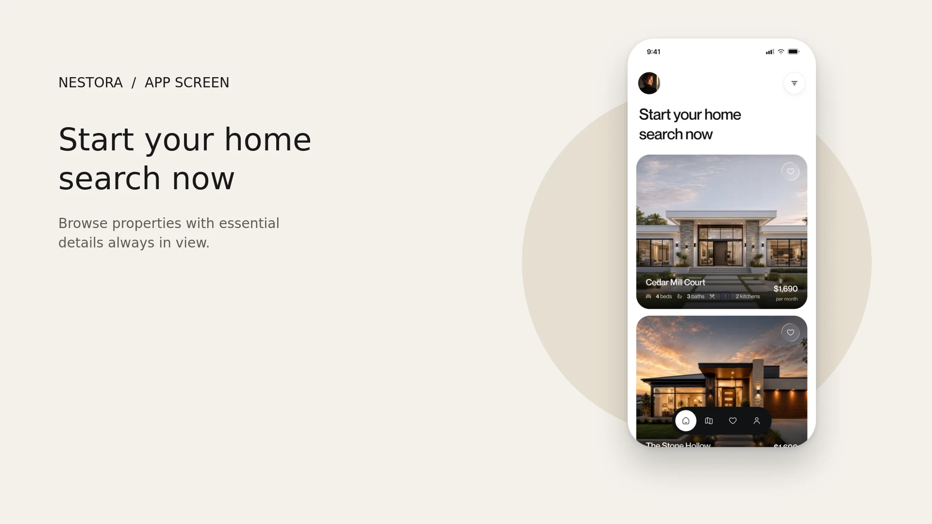 Nestora Real Estate Discovery App — image 2