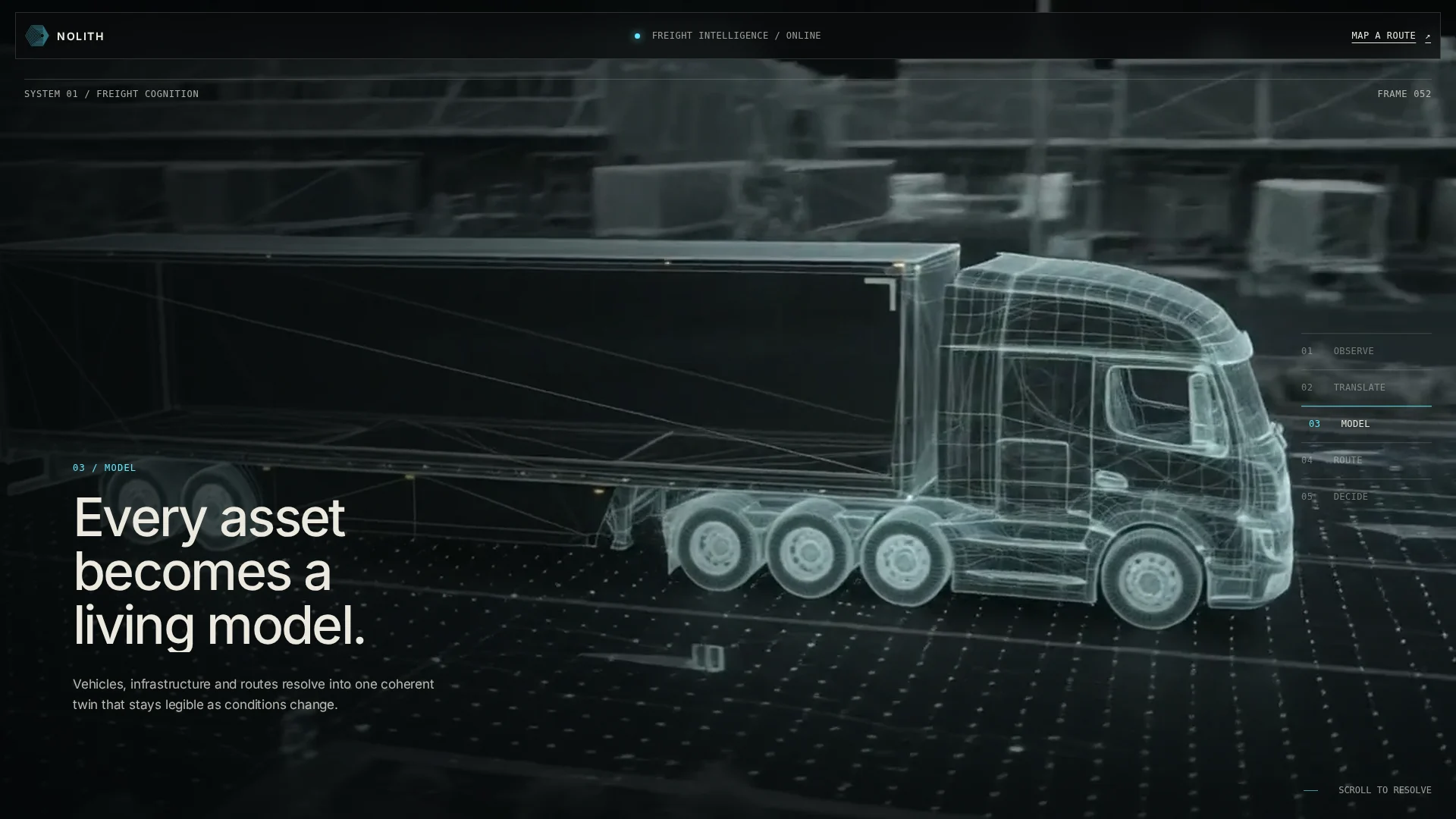 NOLITH Freight Intelligence Hero — image 3