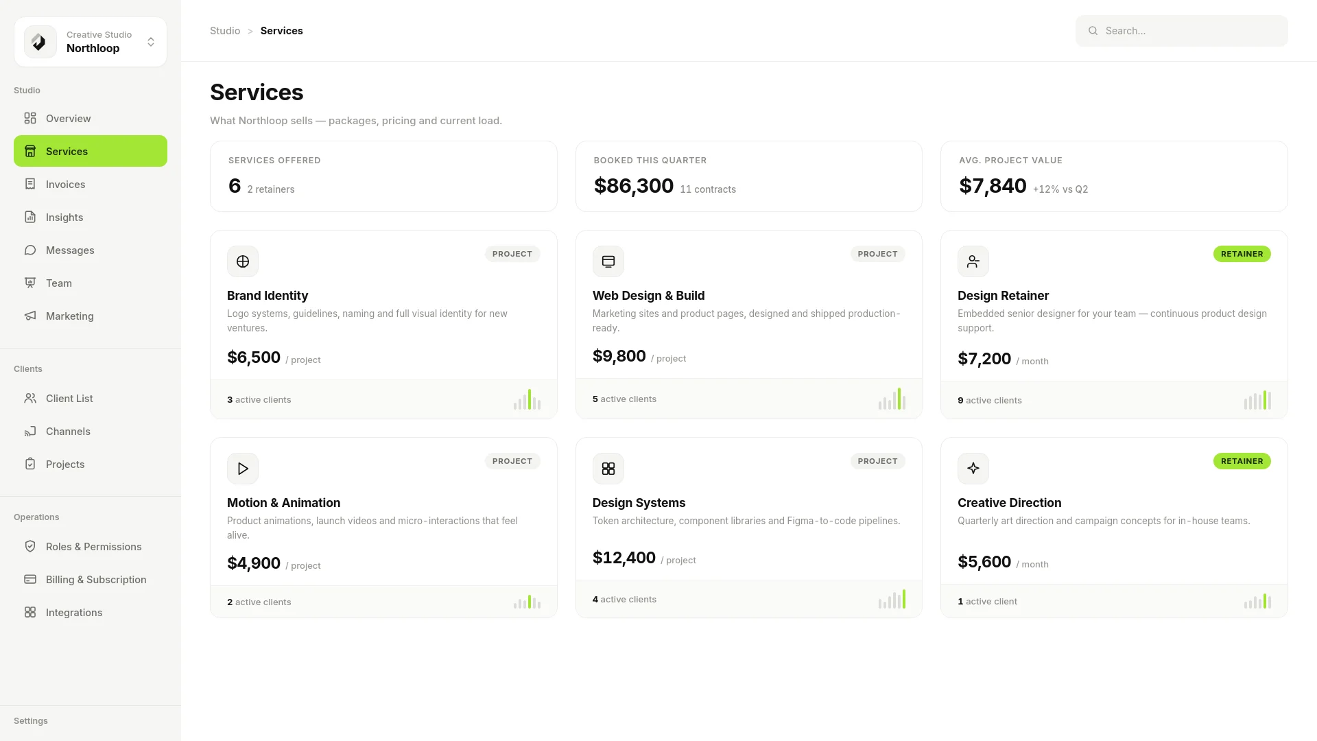 Northloop Studio Dashboard — image 2