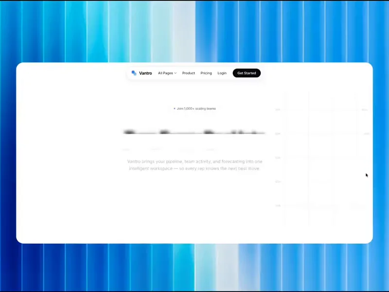Vantro AI Sales Platform