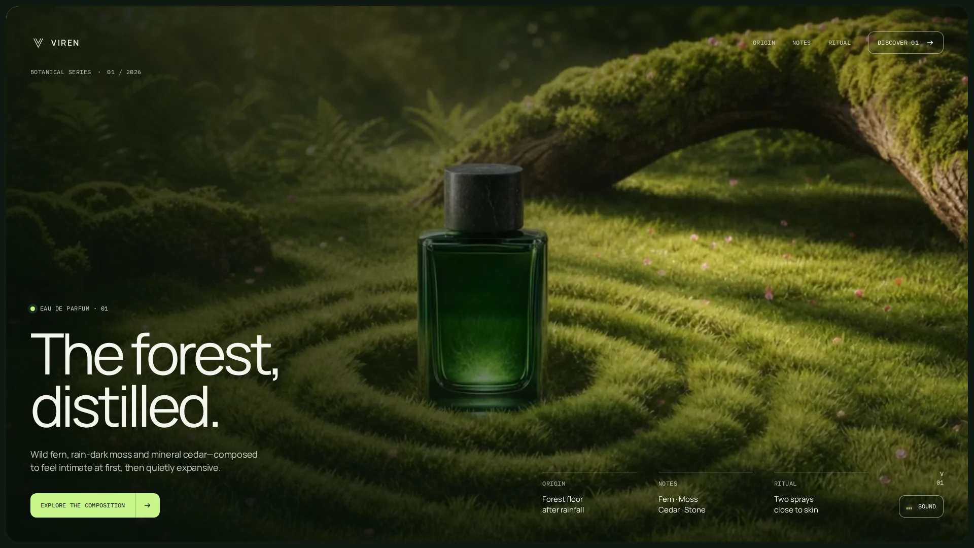 VIREN — Cinematic Fragrance Hero — image 2
