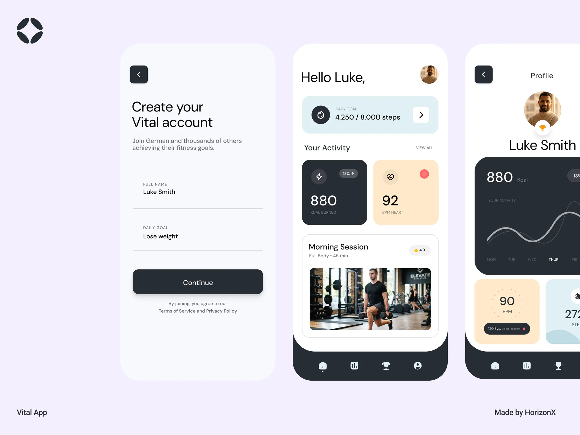 Vital Fitness & Activity App — image 3